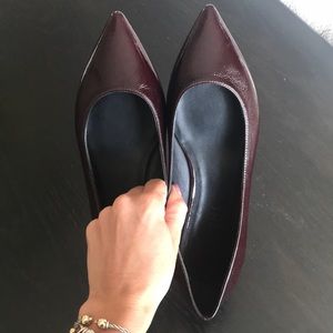 M.Gemi size 37 flats. Merlot color